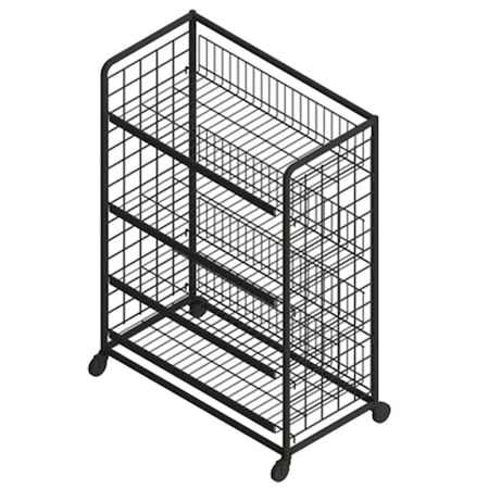 Sam Pievac 4 Shelf Rolling Mobile Rack 228267